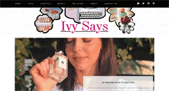 Desktop Screenshot of ivysays.com